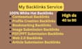make da 50 plus dofollow contextual backlinks off page seo