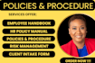 develop policies and procedure, employee handbook, hr handbook, home care policy