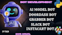 develop a custom instacart bot slack bot grabber bot doordash bot ai model bot