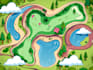 draw a golf course vector map in illustrator