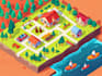 draw a awesome vector or isometric map illustration