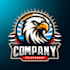 do awesome eagle mascot logo design with unlimited review