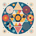 create abstract geometric digital art