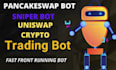 build dex arbitrage bot, triangular arbitrage bot, pancakeswap bot, uniswap bot