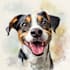 create custom watercolor pet portrait