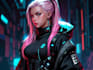 design stunning sci fi, cyberpunk, portrait art