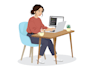 create modern flat vector icons and web illustrations