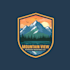 do ethereal and creative mountain view window washing logo