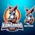 do make kangaroo mascot logo design with unlimited review