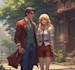 make a anime couple character art anime style