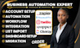 setup zapier integration housecall pro google sheet copper crm twilio clickup