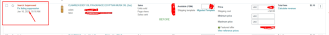 fix amazon search suppressed, inactive listings and compliance safe