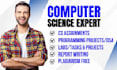 do computer science assigned, java, cpp, python programming tasks and projects