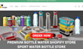 water battle shopify store drinkware website print on demand shopify website