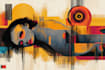 draw a digital abstract art illustration