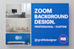 design a high quality zoom virtual meeting background