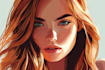 draw portrait vector illustration