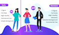 create a modern flat design illustration