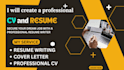 create a professional resume, CV, and linkedin profile