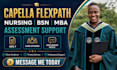 do capella flexpath nursing bsn and MBA assessments