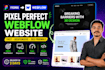 convert figma to pixel perfect webflow website in 2 days