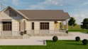 do backyard landscape design and pool 3d rendering