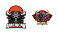 design esport mascot bull logo
