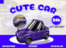 draw your car mini with cartoon  style