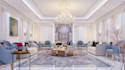 modernize 3d interior, exterior villa house,cgi rendering,modern facade, balcony