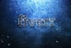 create a cool frozen ice logo or text reveal