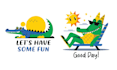 design summer mascot crocodile logo