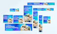 design animated HTML5 banner ads for google adroll or adwords