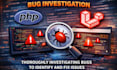fix PHP and laravel bugs, errors and web application issues