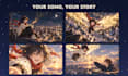 create an anime style animated music video for your song