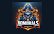 do creative admirals mascot logo with unlimited revisions