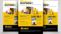 design a professional logistics, truck dispatch, and freight broker flyer
