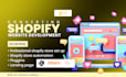 build shopify website, redesign shopify website and dropshipping store