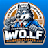 do make professional wolf broadcaster mascot design