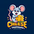 do awesome mouse eats cheese character mascot logo design
