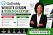 godaddy website design godaddy website redesign godaddy airo website