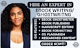 ghostwrite 30k words ebook as cookbook writer, self help book writer book editor
