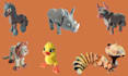 sculpt cute 3d articulated model 3d bjd 3d doll flexi animal toy for 3d printing