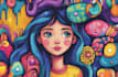 create doodle illustration, cartoon and nft art