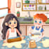 draw cute childerns book illustration and cover