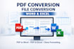 do copy typing, PDF conversion, and data entry