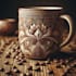 do custom typography wavy groovy minimal mug
