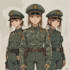 draw military character illustrations