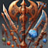 draw fantasy dnd weapon art for your game