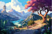 draw environment concept art, fantasy worlds