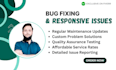 fix website responsive issues, critical errors and speed optimization services